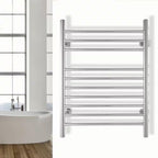 Infinity 10-Bars Plug-In & Hardwire 120 V 32 in . Towel Warmer in Polished Stainless Steel
