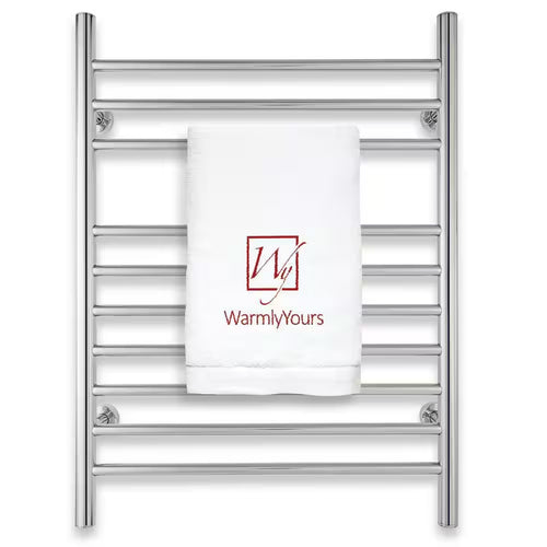 Infinity 10-Bars Plug-In & Hardwire 120 V 32 in . Towel Warmer in Polished Stainless Steel