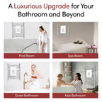 Infinity 10-Bars Plug-In & Hardwire 120 V 32 in . Towel Warmer in Polished Stainless Steel